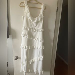 Show Me Your Mumu White Stretch Greta Dress